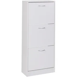 FineBuy Emily 50 x 125 x 24 cm weiß / weiß