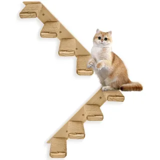 Xing Katzen- und Wandregale, Treppe mit Sisalseil, Katzen-Wandstufen, Leiter, Möbel & Zubehör (Catstairs 2Pack-4Steps)-Xing