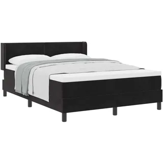vidaXL Boxspringbett 140 x 200 cm Schwarz