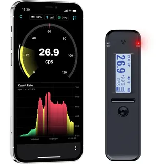 Geigerzähler der neuen Generation Radioaktivität Dosimeter mit Kostenlose Apps für iOS & Android, PC | Gemuse Analysator Multifunktionaler (Radiacode 103)