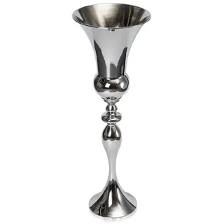 Begoniape Bodenvase Groß Blumenvase Metall Pokalvase Modern Dekovase Blumenarrangement Vase Tischvase für Hochzeit & Verlobung 74cm Silber
