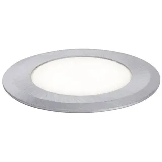 Paulmann Boden-Einbauleuchte LED Edelstahl 8,2 cm inkl. Leuchtmittel silberfarben