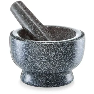 Zeller Mörser und Stößel Set 13 cm Granit anthrazit