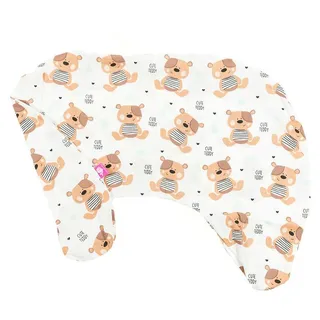 BabyUniverse Stillkissenbezug, klein, 100 % Baumwolle - Teddybär