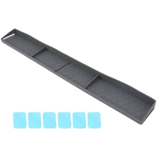 Magnetisches Silikon-küchenregal Mit 3 Fächern, 76 Cm, Graues Gewürzregal, Küchenarbeitsplatten-organizer