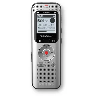 Philips DVT 2015 Diktiergerät, Aluminium, Silber, Schwarz