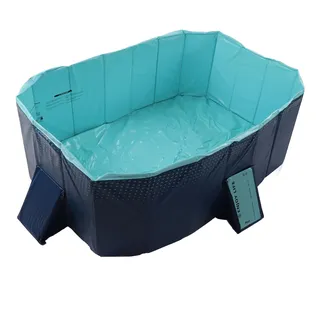 Faltbarer Pool, Nicht aufblasbarer Pool für Erwachsene und die ganze Familie, zusammenklappbarer Pool aus Hartplastik, für den Garten und den Außenbereich (1,6 m/63 Zoll)