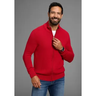 MAN'S WORLD Strickjacke in dunkelrot | Gr.: XL