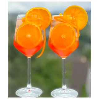 Topkapi Aperol Spritz Glas Heesthal – Aperol Gläser, Lillet Gläser, Cocktail Glas, 370ml, Profi-Glas für Aperol Spritz, Lillet, Hugo, Amalfi, Cocktails, 6 Stück