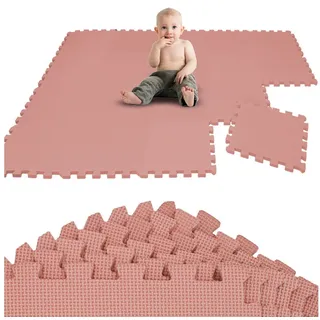 LittleTom 18 Teile Spielmatte Baby Puzzlematte - 30x30 Krabbelmatte Bodenmatte Kinderzimmer