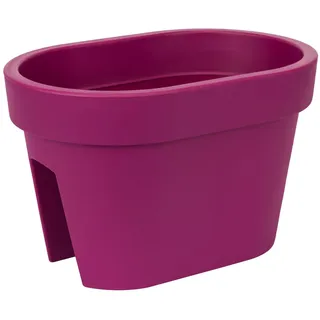 Balkonkiste Blumenkasten Geländerkasten Balkonkasten Geländertopf L 400 mm fuchsia Lofly