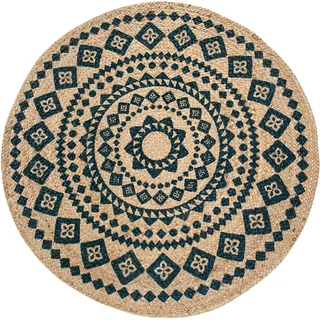 LUXOR LIVING Mamda Teppich Ø 120 cm Blau