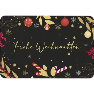 Tassenbrennerei Fußmatte - Frohe Weihnachten - Türmatte mit Spruch - Weihnachtsdeko - rutschfest & Waschbar
