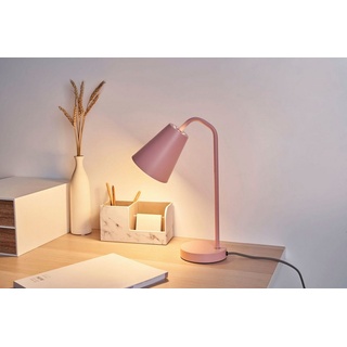 Pauleen Schreibtischlampe True Shine, ohne Leuchtmittel, E14, Metall Ros rosa