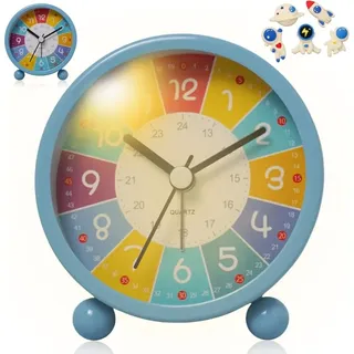 Digitaler Kinderwecker: Lernwecker Mit Nachtlicht, Kinderwecker, Blau