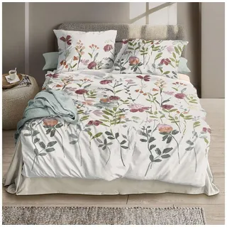 IRISETTE Easy 8547 Blumen Rot 135 x 200 cm + 80 x 80 cm