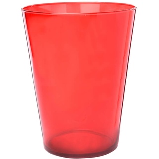 Glasvase Vase rund Hurricane rot Höhe 24 cm Sandra Rich