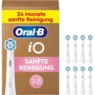Oral-B iO Sanfte Reinigung Aufsteckbürste weiß 8 St.