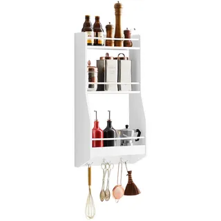 SoBuy Wandregal Küchenregal 38 x 75 x 17 cm Weiß
