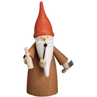 Seiffener Volkskunst Räucherfigur Wichtel Drechsler Größe 16 cm
