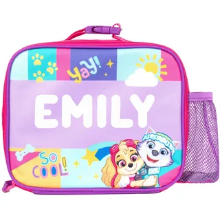 Paw Patrol Sky Personalisierte Lunchtasche für Kinder, Schule, isolierte Lunchbox für Jungen und Mädchen, Kindergarten, Lunchtasche, Blau, 8412497949151