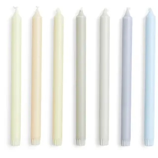 HAY - Gradient Stabkerzen H 30 cm, neutrals (7er-Set)