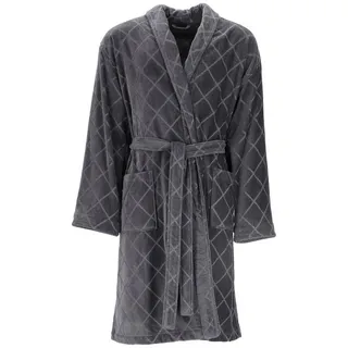 VOSSEN Herren-Bademantel Barron graphit XL