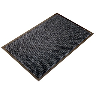 Doortex Schmutzfangmatte | Fußmatte "ultimat" | 90 x 150 cm | aus Mikrofaser | Polypropylen | Vinyl | grau | rechteckig | für den Innenbereich