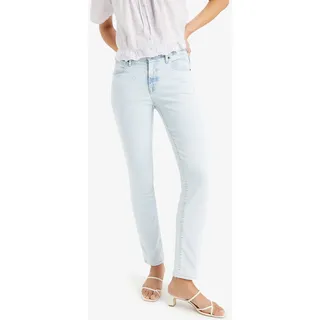 Slim-fit-Jeans LEVI'S "712 SLIM WELT POCKET" Gr. 27, Länge 28, trees please Damen Jeans Röhrenjeans