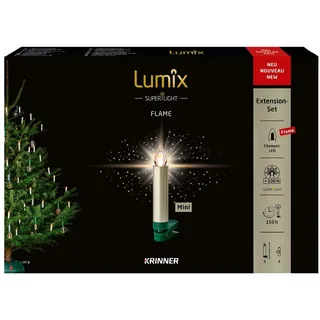 Krinner Baumkerzen LED 9 m warmweiß Cashmere