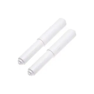 2er-pack – Weißer Toilettenpapierhalter Mit Federrolle – Crezuo
