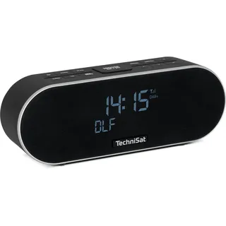 TechniSat DIGITRADIO 53 BT – Premium-Stereo-Radiowecker mit USB-Ladefunktion (DAB+, UKW, Uhr-/ Datumsanzeige, Doppel-Alarm, Sleeptimer, Snooze, Lichtsensor, Bluetooth-Audiostreaming, 20 W) schwarz