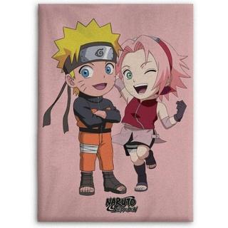 Kinderdecke Naruto Shippuden Sakura Kinder Fleecedecke, Naruto, leichte Kuscheldecke 100x140 cm bunt