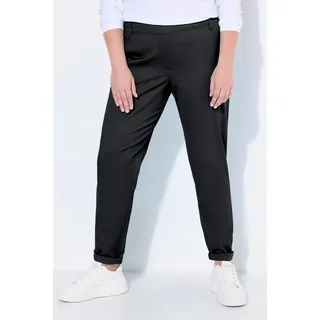 Ulla Popken Chino Rena konisches Bein Schwarz 62