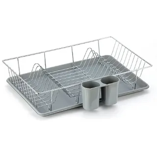 MSV Abtropfgestell Sakura 34 x 40 x 3 cm Farbe Grau