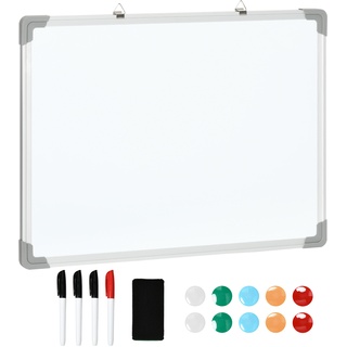 Whiteboard Mit Magneten  Stiften Und Wischtuch Weiß (Farbe: Weiß)