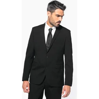 Herren Business Sakko mit 2 Knöpfen aus Polyester-Viskose-Elasthan und Taftfutter