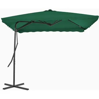 Festnight Sonnenschirm Gartenschirm Ampelschirm 250 x 250 cm | Kurbelschirm mit Stahl-Mast | 360 Grad Drehbar 4 Stahlrippen Kreuzfu? | für Balkon, Garten, Terrasse oder Strand 4 Farben - Groß