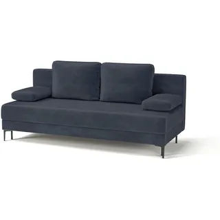 Mid.you Schlafsofa Leipzig, Dunkelblau, Textil, 2-3-Sitzer, Füllung: Polyetherschaumkern, 200x78.5x88 cm, Made in EU, Wohnzimmer, Sofas & Couches, Schlafsofas, Schlafsofas mit Bettkasten
