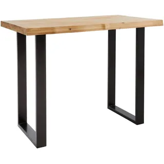 Landscape Bartisch rechteckig 80 x 105 x 140 cm Schwarz