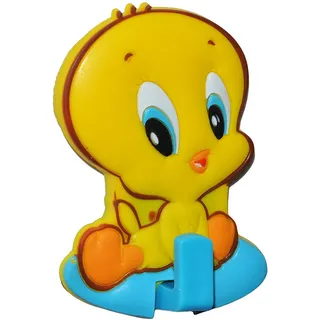 alles-meine.de GmbH Garderobenhaken - Vogel Tweety - Looney Tunes - für Kinder Haken Kinderzimmer - Wandhaken - Kleiderhaken zum Kleben ODER Aufhängen/Badhaken/Handtuchha..