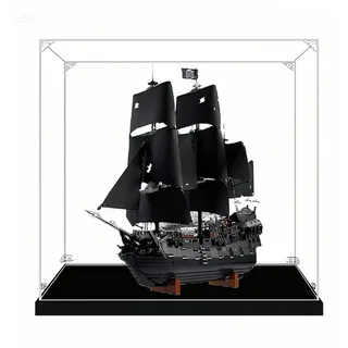 Acryl-Vitrine für Lego 10365 Black Pearl Ship, Staubdichte Box, Aufbewahrungsbox, Transparente Box, Displaybox Kompatibel mit 10365 (nur Box) (2mm)