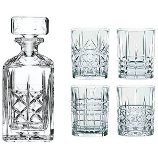 "Nachtmann 0098196-0 Whisky-Set \"Highland\", Karaffe mit 4 Gläsern, Kristallglas, klar, 5-teilig (1 Set)"