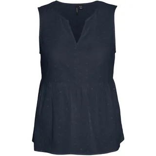 VERO MODA Damen Bluse VMKATTY SL TOP WVN (DE/NL/SE/PL, Alphanumerisch, M, Regular, Regular, Navy Blazer) - M