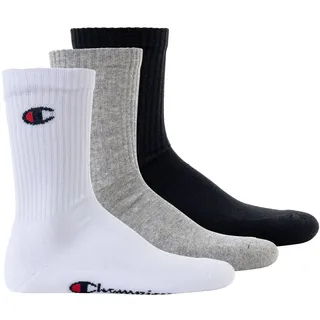 Champion Socken 3er Pack Schwarz/Weiß/Grau 39-42