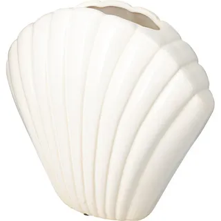Home & styling collection Dekovase Dekovase in Muschelform, 22 cm weiß