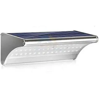 Solarbetriebene Led-wandleuchte Für Den Außenbereich Mit Bewegungsmelder ‚Äì Aluminium-strahler ‚Äì Ideal Für Garage Oder Landhaus