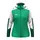 Kapuzenjacke Damen grün/weiß/dunkelgrün S
