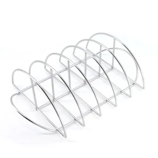 Grill Guru GG117 - Grillguthalter Spare Rib Halter  Spare Rib Rack Edelstahl