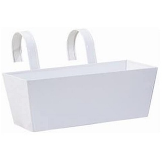 Siena Garden Balkonkasten mit Haltern 39 x 16,5 x 14,5 cm weiß